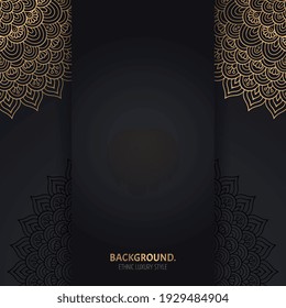 Vector luxury islamic background with mandala