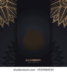 Vector de lujo de fondo islámico con mandala