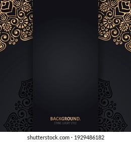 Vector luxury islamic background with mandala
