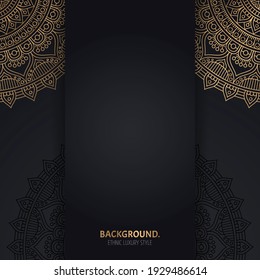 Vector luxury islamic background with mandala