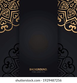 Vector luxury islamic background with mandala