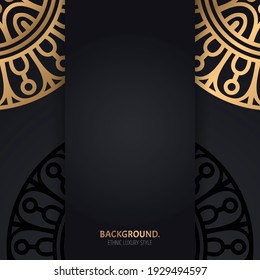 Vector luxury islamic background with mandala