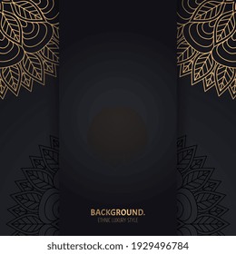 Vector de lujo de fondo islámico con mandala