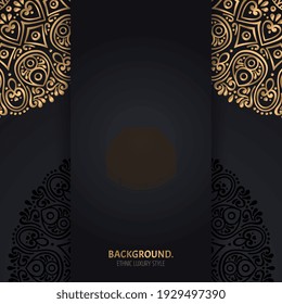 Vector de lujo de fondo islámico con mandala
