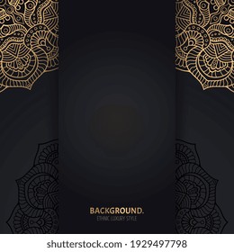 Vector luxury islamic background with mandala