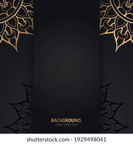 Vector luxury islamic background with mandala