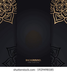 Vector luxury islamic background with mandala