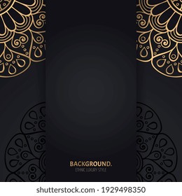 Vector de lujo de fondo islámico con mandala