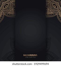 Vector de lujo de fondo islámico con mandala