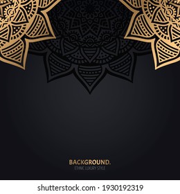 Vector luxury islamic background with mandala