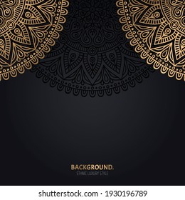 Vector luxury islamic background with mandala