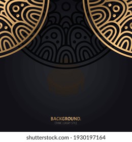 Vektorluxuriöser, islasischer Hintergrund mit Mandala