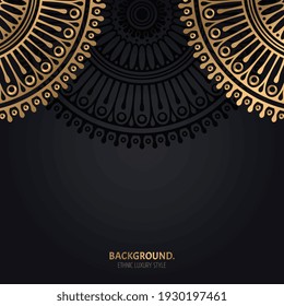 Vector luxury islamic background with mandala