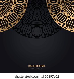 Vector de lujo de fondo islámico con mandala