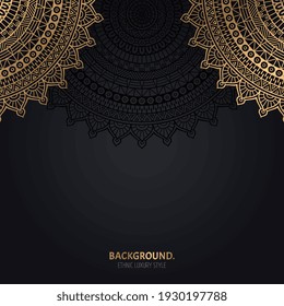 Vektorluxuriöser, islasischer Hintergrund mit Mandala