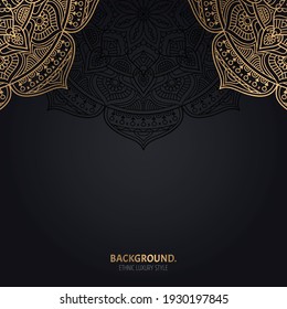 Vector luxury islamic background with mandala