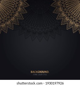 Vector luxury islamic background with mandala