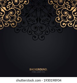 Vector luxury islamic background with mandala