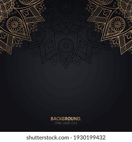 Vektorluxuriöser, islasischer Hintergrund mit Mandala