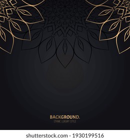 Vector luxury islamic background with mandala