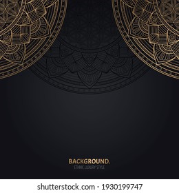 Vector luxury islamic background with mandala