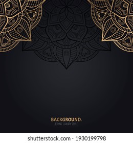 Vector luxury islamic background with mandala