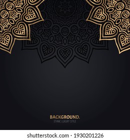 Vector luxury islamic background with mandala