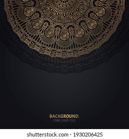 Vector luxury islamic background with mandala