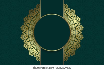 Vector luxury islamic background with mandala
