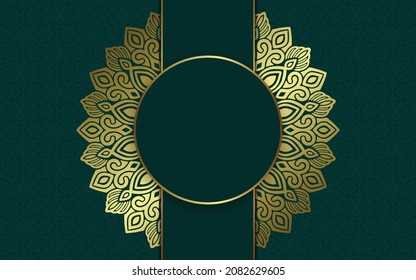 Vector luxury islamic background with mandala