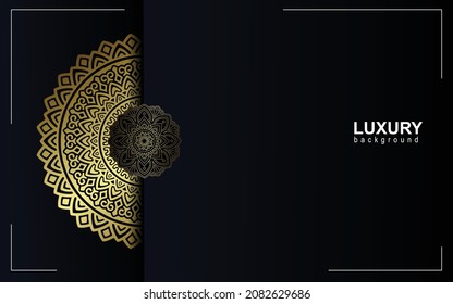 Vector luxury islamic background with mandala