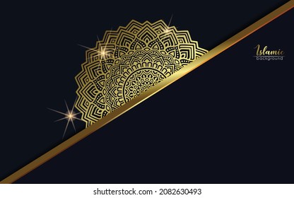 Vector luxury islamic background with mandala
