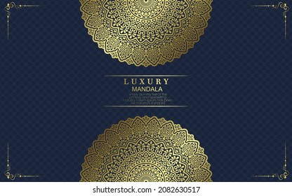 Vektorluxuriöser, islasischer Hintergrund mit Mandala