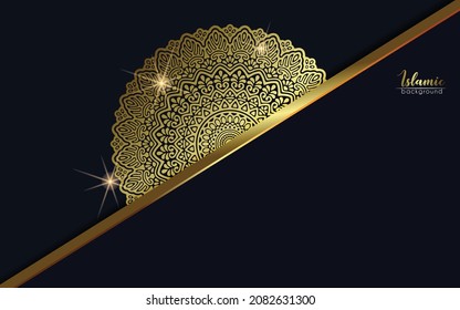 Vector luxury islamic background with mandala