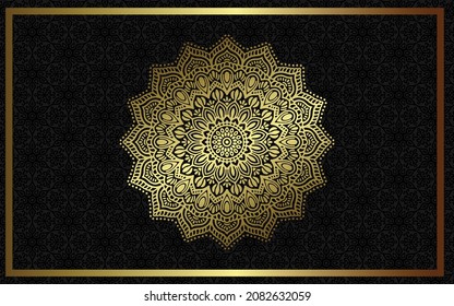 Vector luxury islamic background with mandala