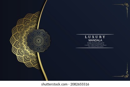 Vector luxury islamic background with mandala