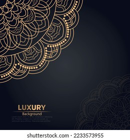 Vector luxury islamic background with mandala