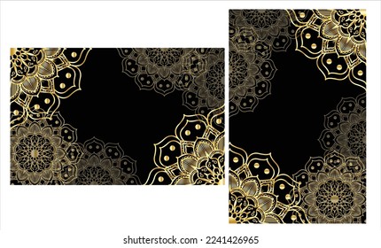 Vector de lujo de fondo islámico con mandala