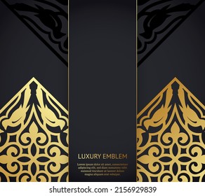 Vector luxury islamic floral mandala background. Can be used for jewelry, beauty and fashion industry. Great for logo, monogram, invitation, flyer, menu, brochure, postcard, background. Asian ornament