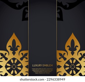 Vector luxury islamic floral mandala background. Can be used for jewelry, beauty and fashion industry. Great for logo, monogram, invitation, flyer, menu, brochure, postcard, background. Asian ornament