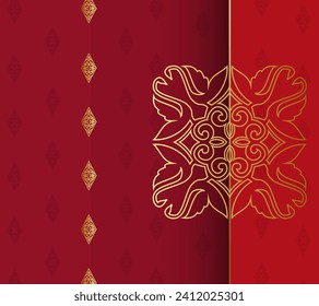 Vector luxury islamic floral mandala background. Can be used for jewelry, beauty and fashion industry. Great for logo, monogram, invitation, flyer, menu, brochure, postcard, background. Asian ornament