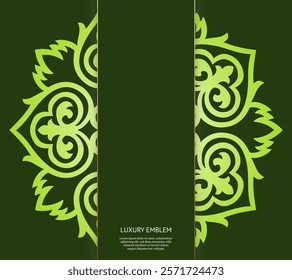 Vector luxury islamic floral mandala background. Can be used for jewelry, beauty and fashion industry. Great for logo, monogram, invitation, flyer, menu, brochure, postcard, background. Asian ornament