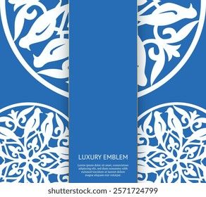 Vector luxury islamic floral mandala background. Can be used for jewelry, beauty and fashion industry. Great for logo, monogram, invitation, flyer, menu, brochure, postcard, background. Asian ornament