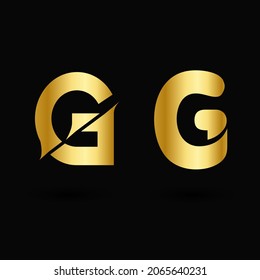 Vector Luxury Letter G Typography