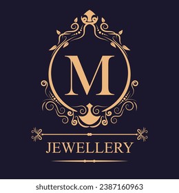 vector luxury letter M logo