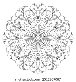 Vetor design de arte mandala de luxo com fundo branco	