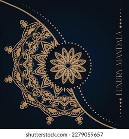 Vector Luxury Mandala With Background 