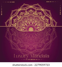 Vector Luxury Mandala With Background 