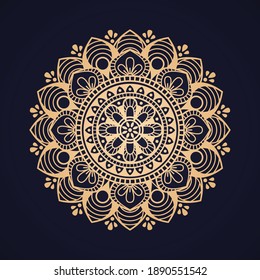 Vector luxury mandala background design