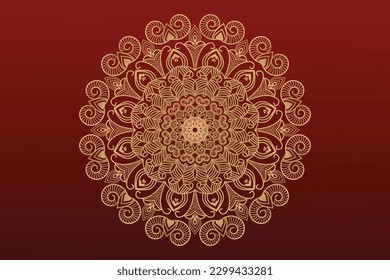 Vector luxury mandala background design.  Mandala for beauty spa salon, wedding invitation, banner, book cover, invitation card 